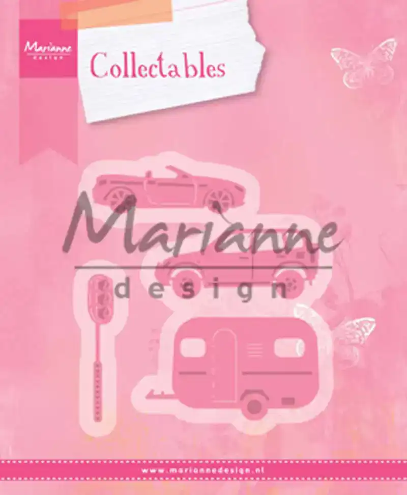 Village Decoration set 3 (cars) Marianne Design