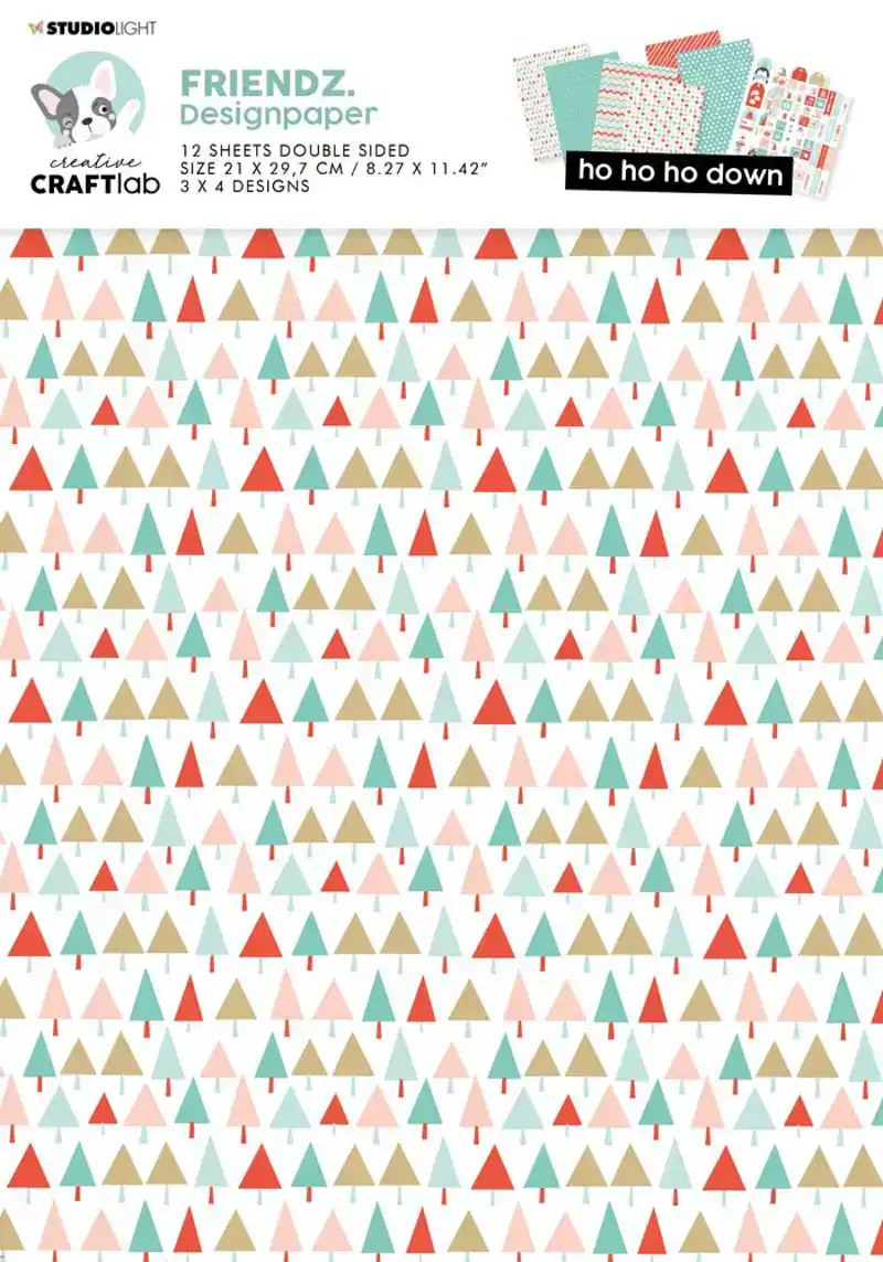 Creative Craftlab Papierset HoHoHo Down A4