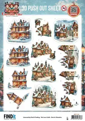 3D Pushout Sheet Berries Beauties Victorian Christmas Home for Christmas