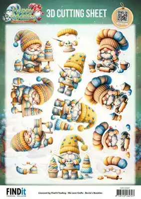 Beries Beauties Happy Gnomes Knipvelset The Tiny Bakere/ Berry Cute