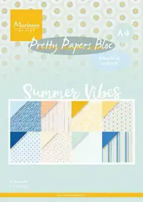 Marianne Design A4 Papierblok Summer Vibes