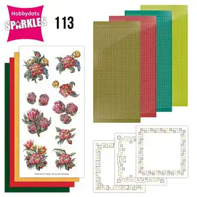 Sparkles set 113 Amy design Red Protea