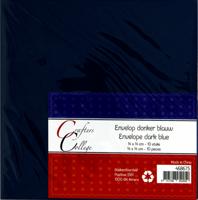 Enveloppen donker blauw 14x14cm 110gr