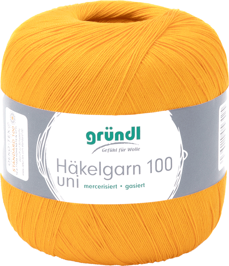 Grundl haakgaren 134 oranje 100gr 566m