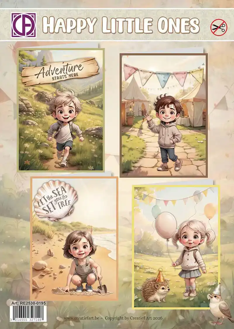 Creatief Art kaartenpakket - Happy Little Ones