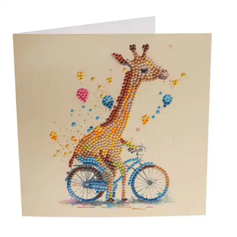 Crystal card Giraffe