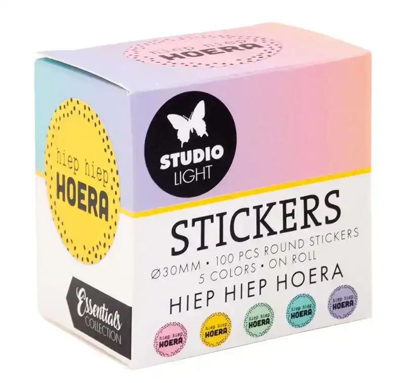 Stickers hiep hiep hoera