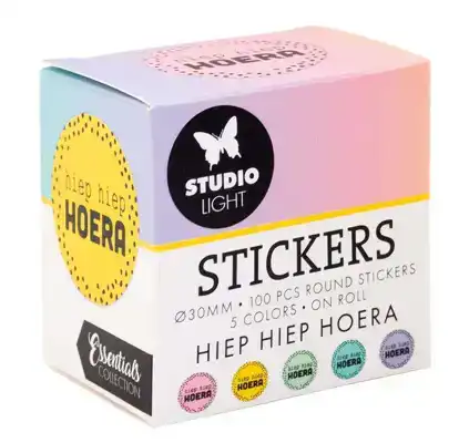 Stickers hiep hiep hoera