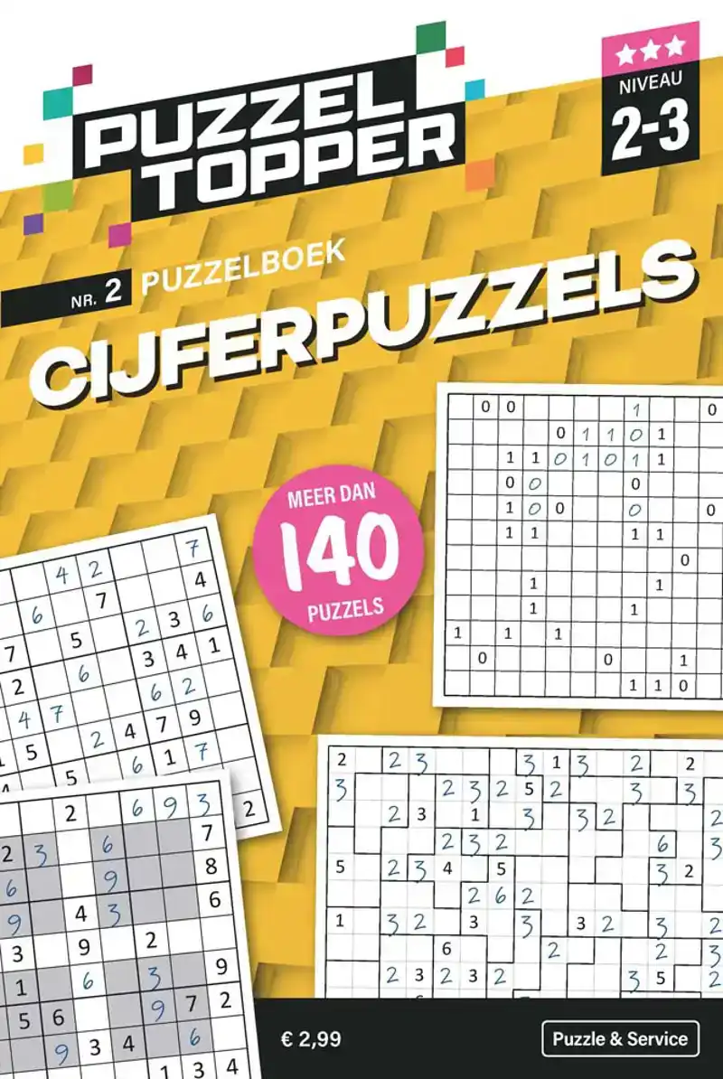 96 pag. cijferpuzzel 2-3 stippen nr.2 puzzeltopper