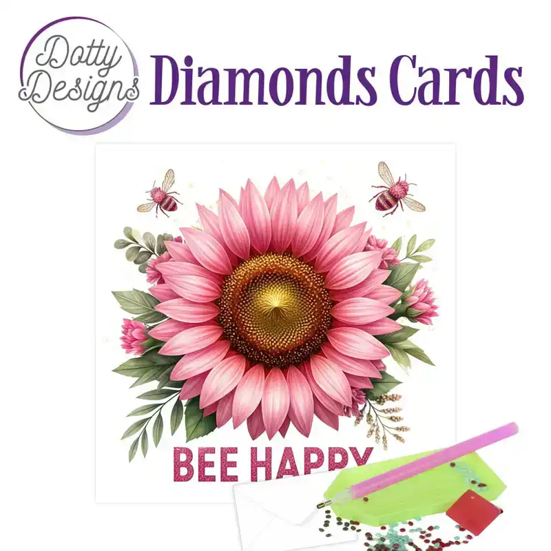 Dotty Designs Diamond Cards – Bee Happy