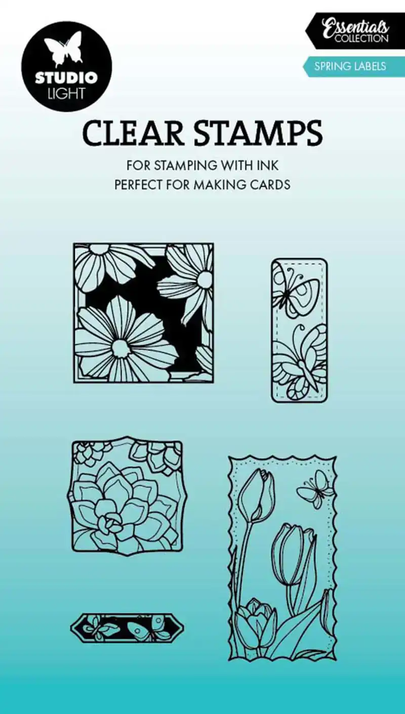 Studio Light - Essentials - Clear Stamps - Spring Labels