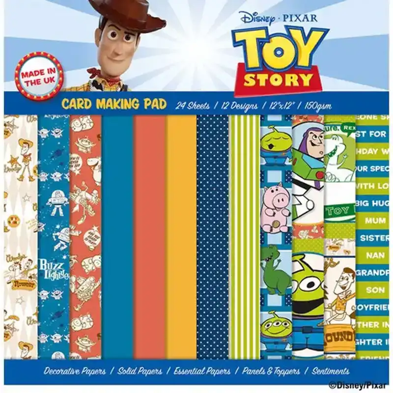 Disney Toy Story card making pad 24 vel30,5x30,5cm