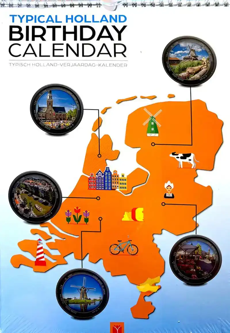Birthday calendar Typical Holland