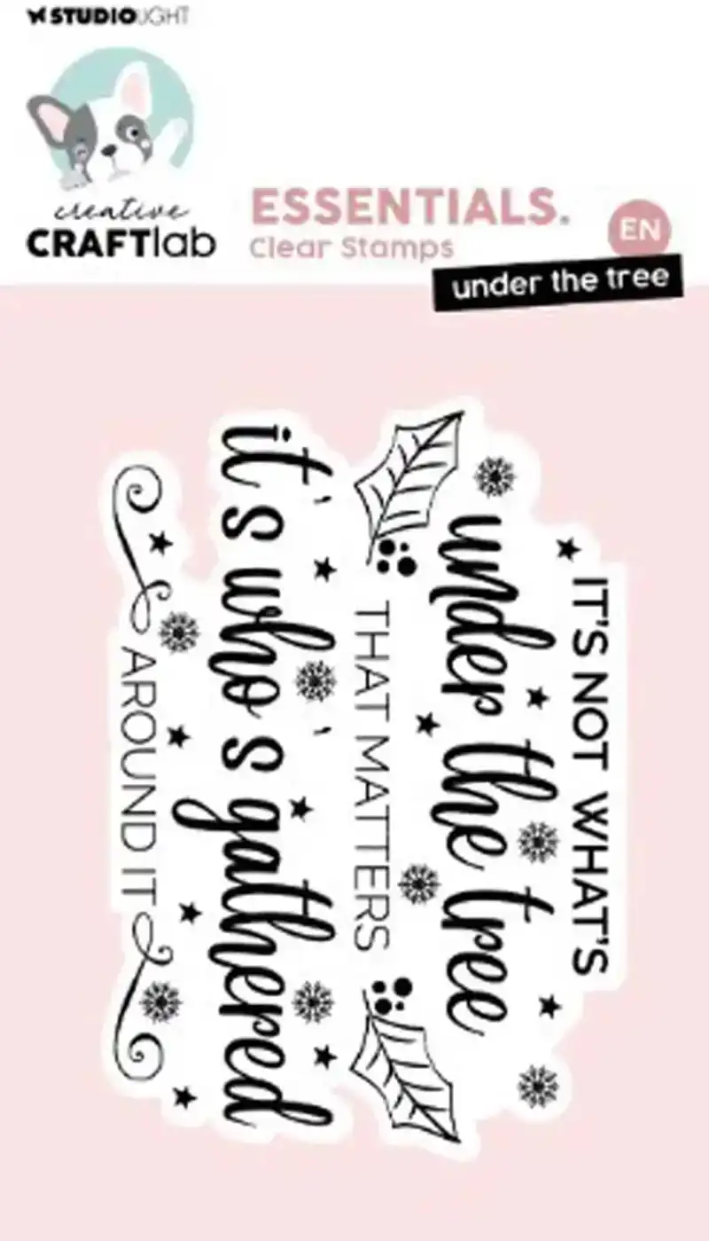 Creative Craftlab clear stamp under the tree