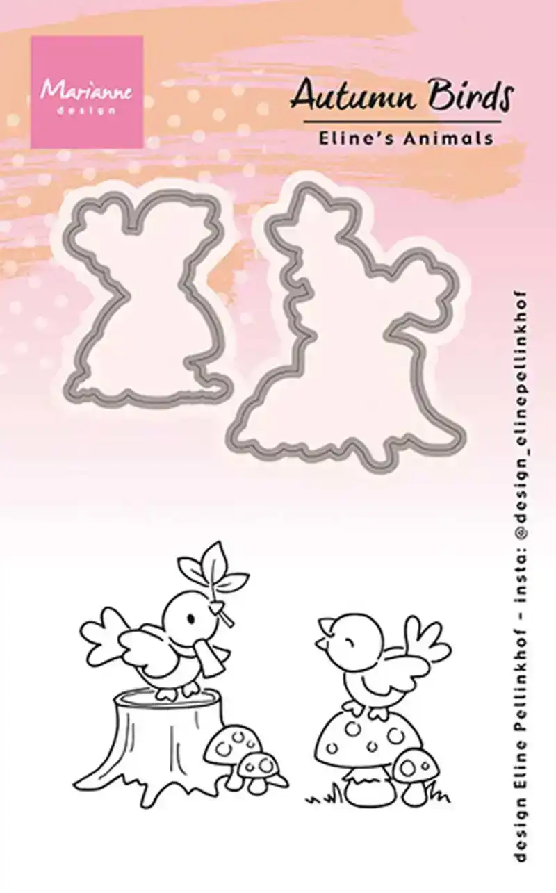 MD Stamp & Dies Eline's animals autumn Birds