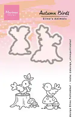 MD Stamp & Dies Eline's animals autumn Birds