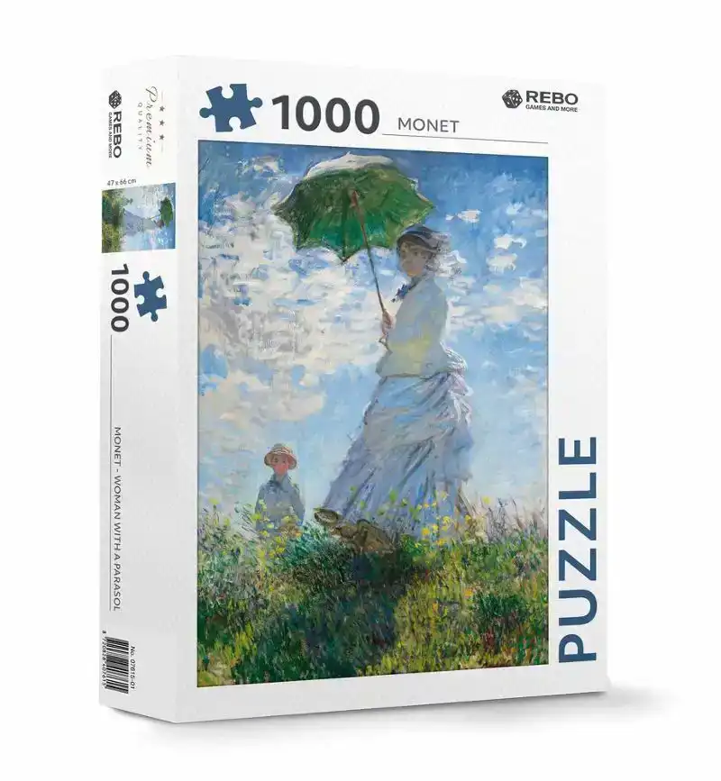 Legpuzzel Monet - Woman with a parasol 1000 stukjes
