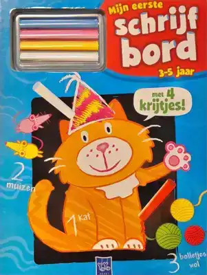 Mijn eerste schrijfbord met krijtjes 3-5 jaar