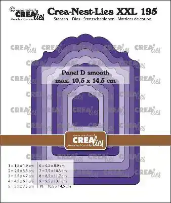 Crealies Crea-Nest-Lies XXL stansen no. 195, Paneel D glad