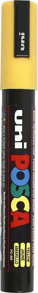 Posca verfmarker pc-5m geel medium