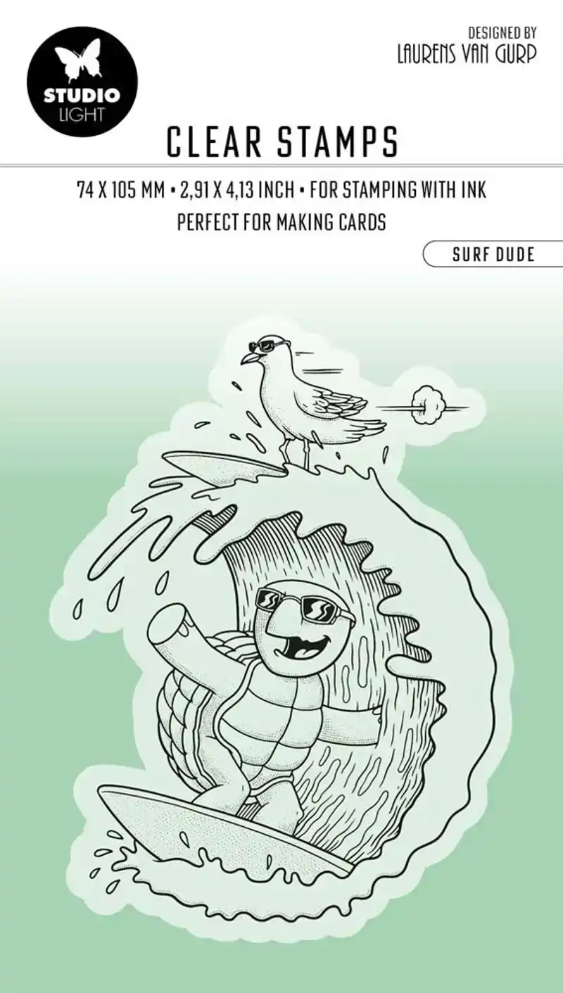 Studio Light Clear stamp Surf Dude