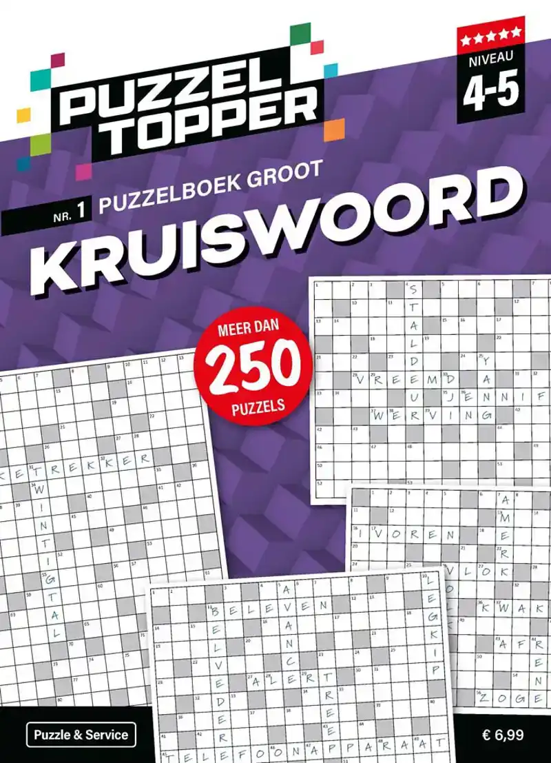 Puzzelboek groot Kruiswoord 4-5 punt nr1
