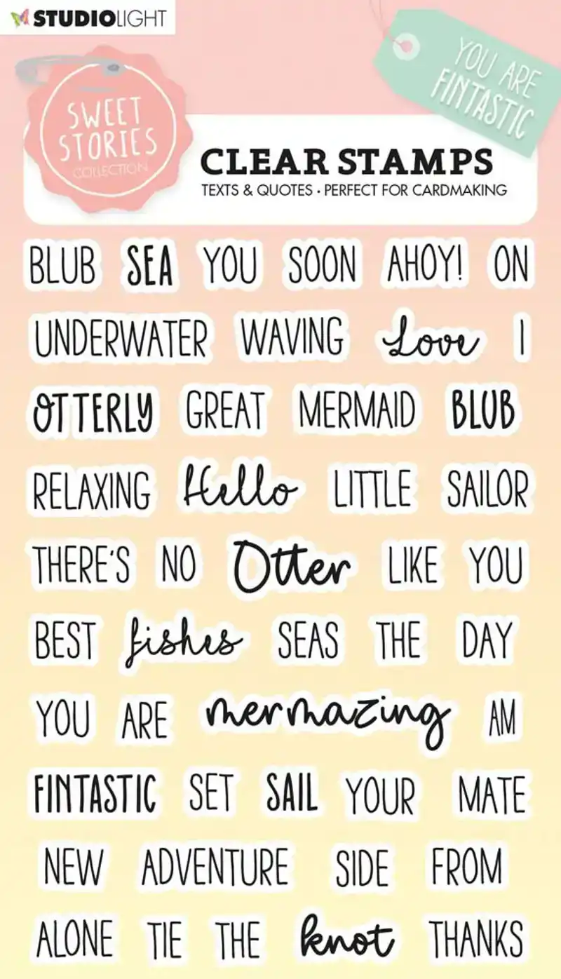 Clear stamps A6 Sweet stories Quotes small Fintastic nr. 442