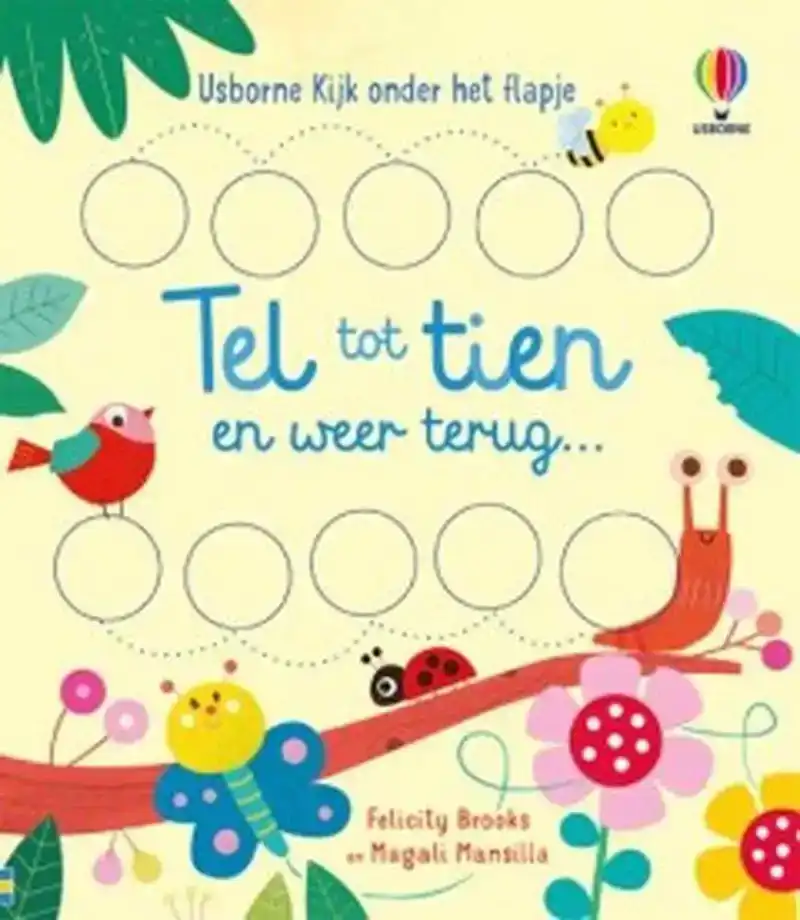 Kijk onder het flapje Tel tot tien en weer terug