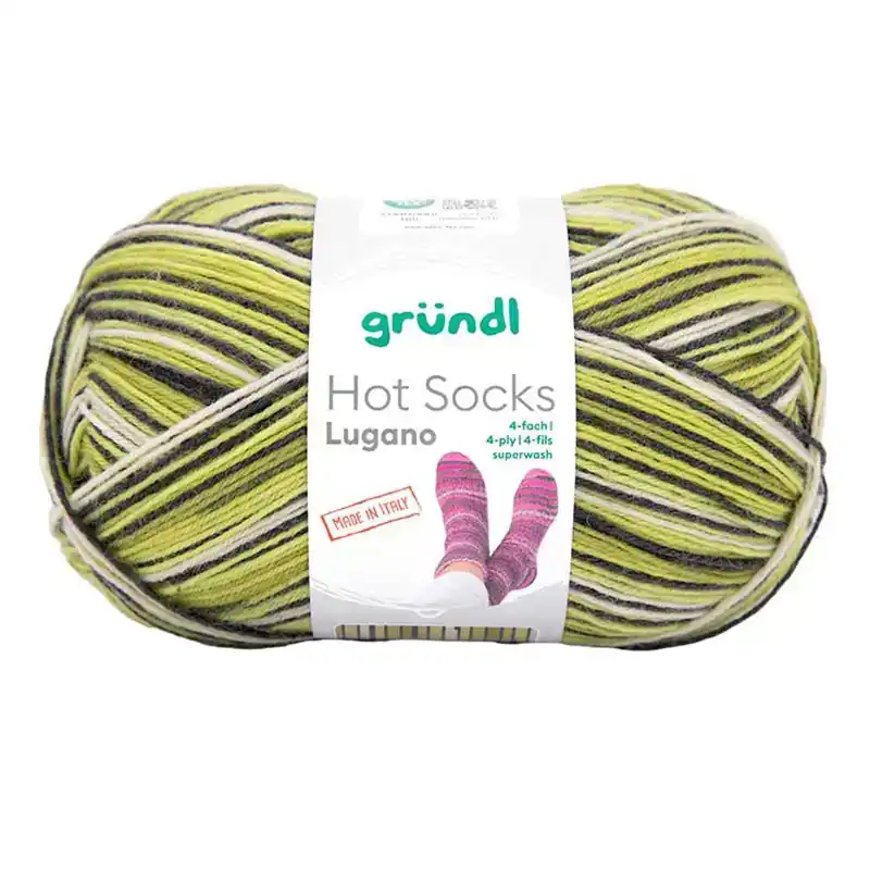Hot socks Lugano 4-kleur Groen