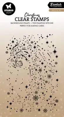 Studio Light clear stamp snow swirl background essentials