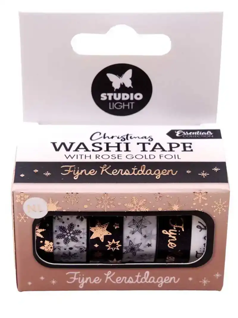 Studio Light washi tape black/white/rosegold