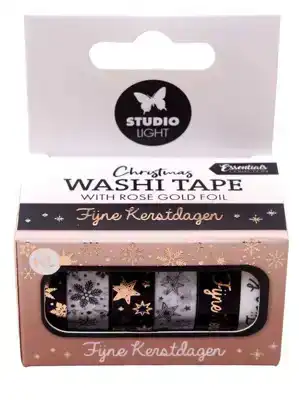 Studio Light washi tape black/white/rosegold