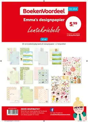 Emmas papierset 14 Lentekriebels