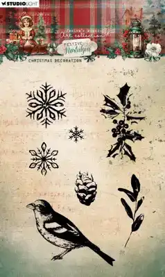 JMA clear stamp christmas decoration Festive Nostalgia