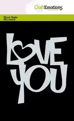 Craft Emotions mask love you