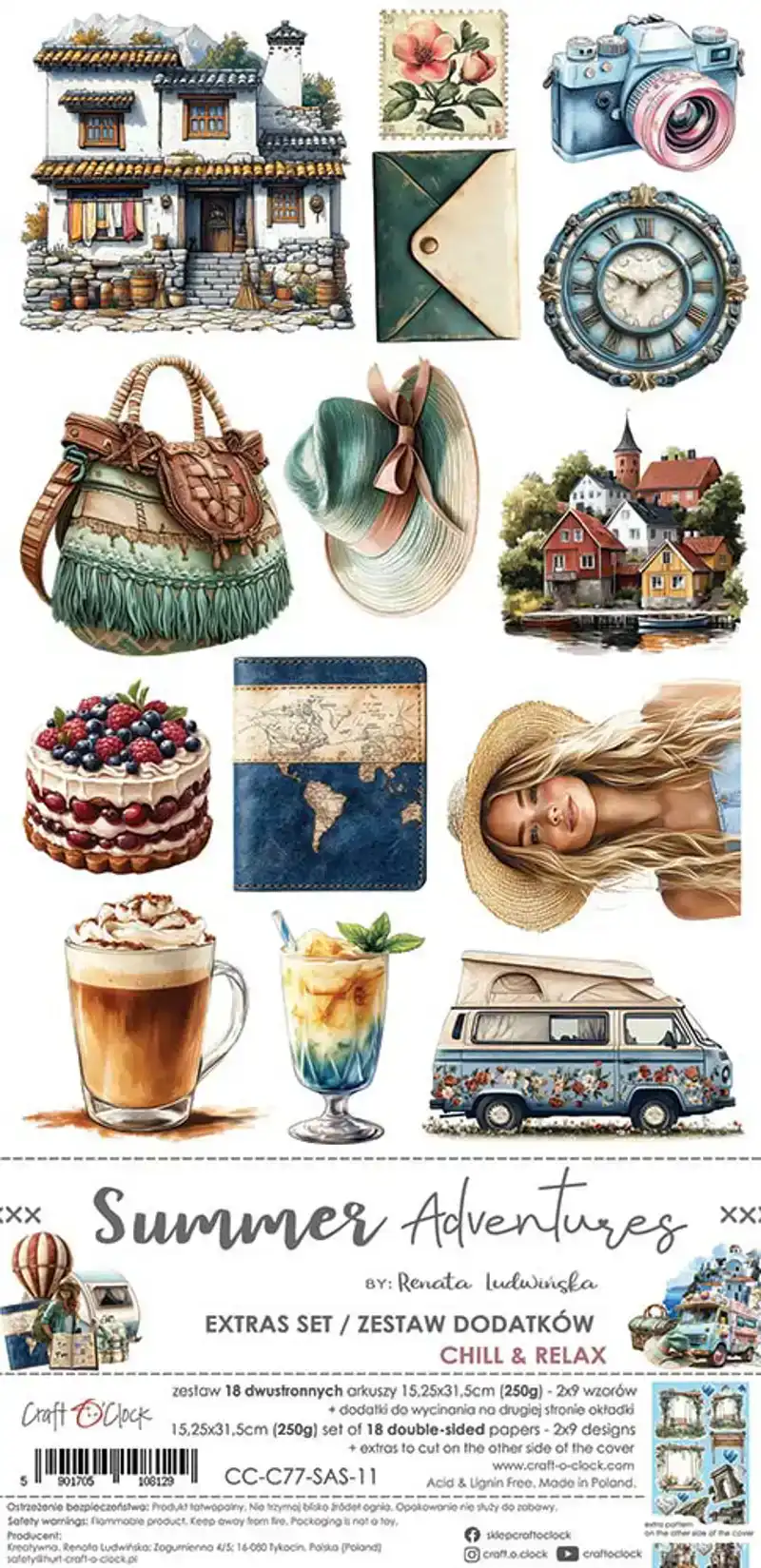 Craft O’Clock summer adventures extra’s set chill & relax