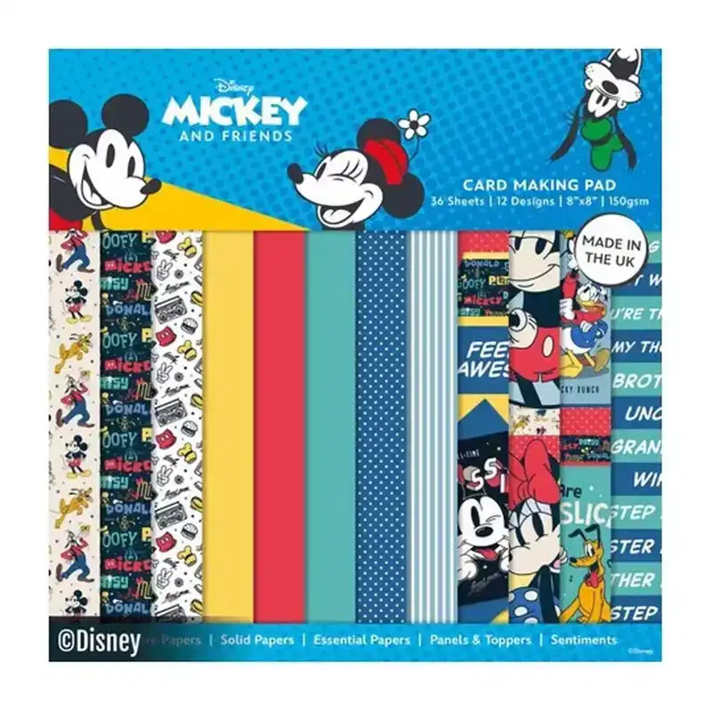 Card Making Pad Mickey, friends