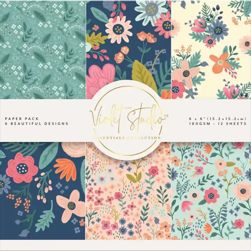 Paperpad Violet studio Florals