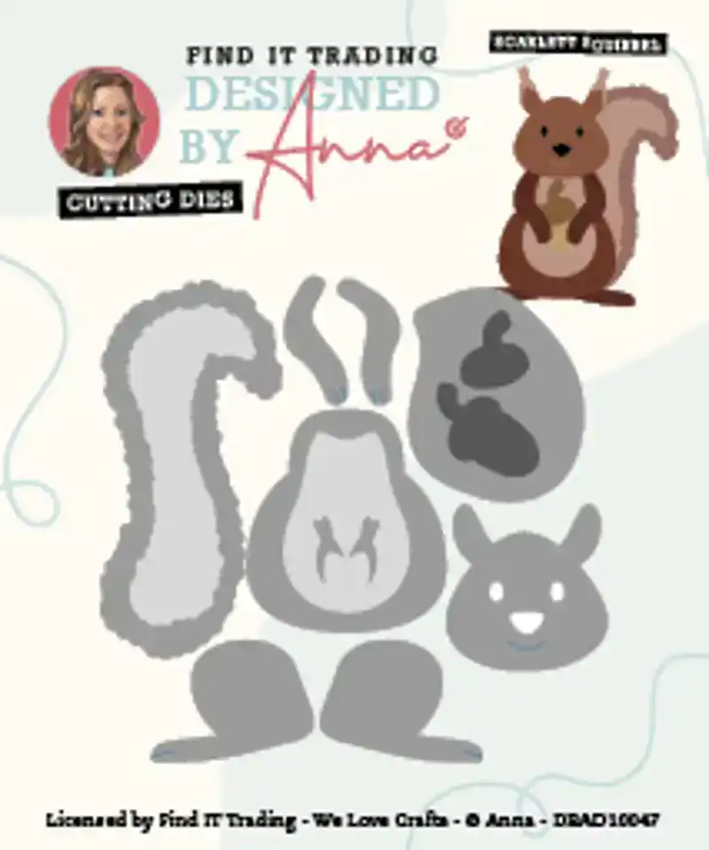 Designed by Anna snijmal Scarlett squirrel