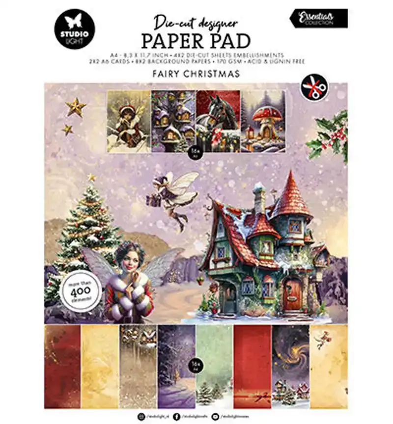 SL Die-cut Paper Pad Fairy Christmas Essentials nr.344