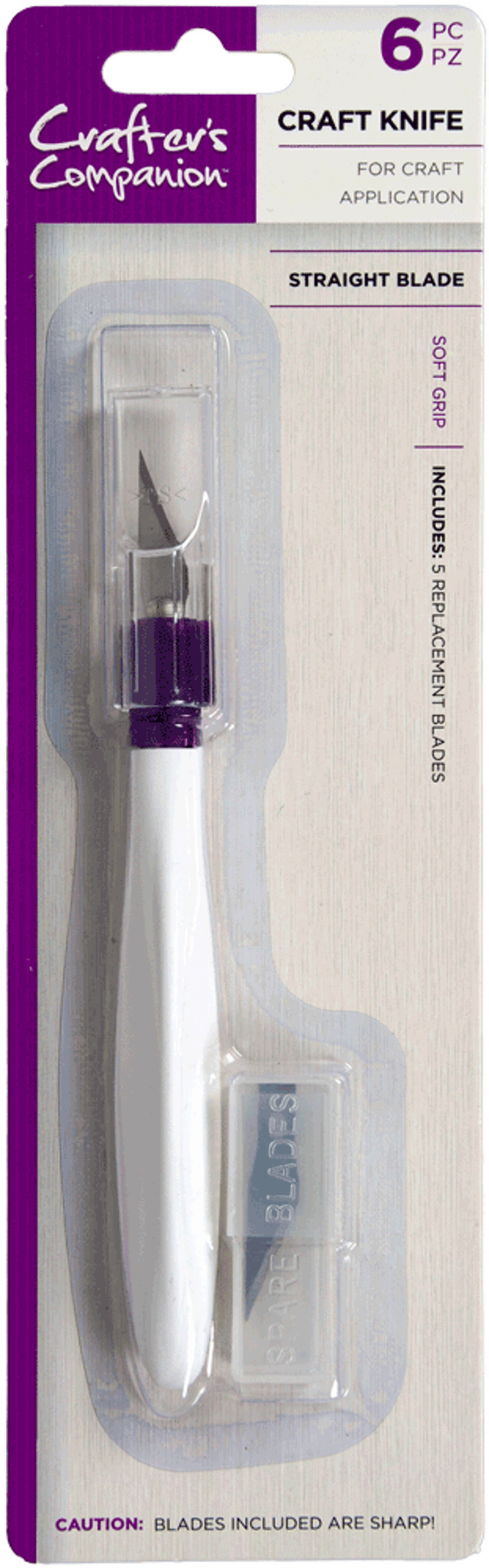 Hobbymesje soft grip incl. 5 reserve mesjes