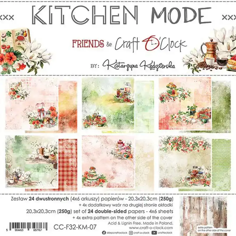 Craft o Clock Kitchen mode 20x20 paperpad
