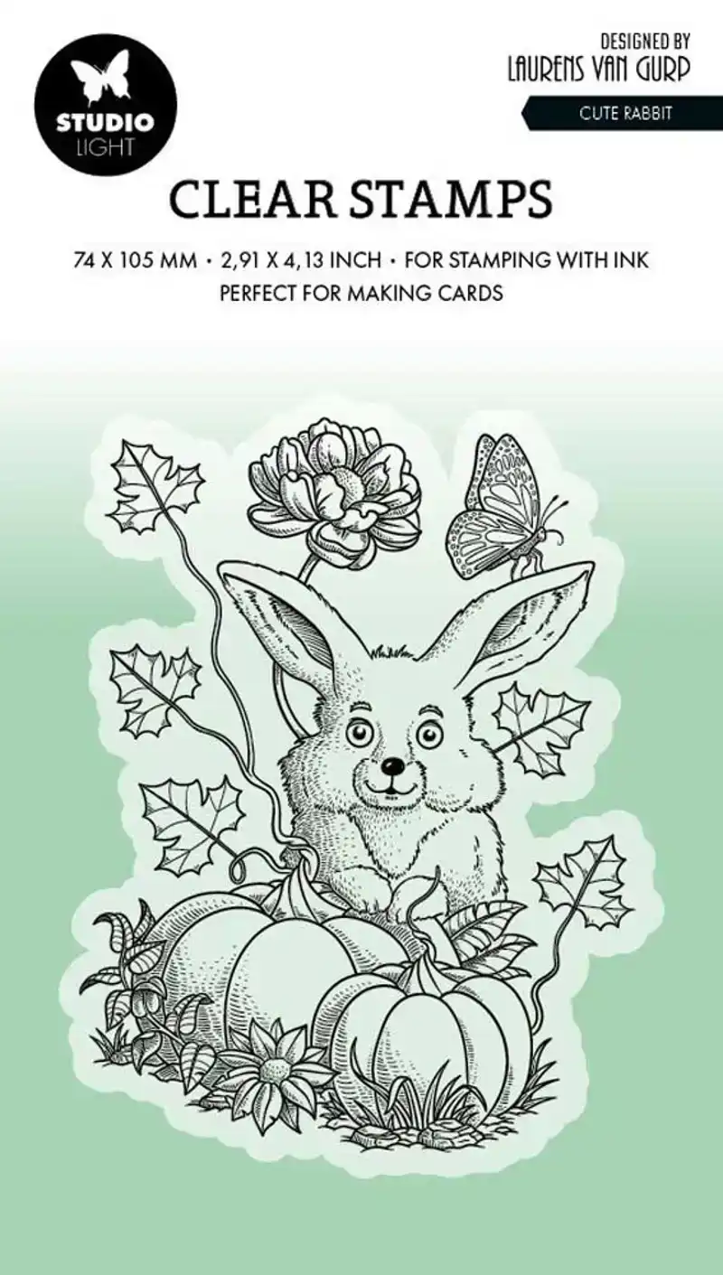 By Laurens Clear Stamp Cute Rabbit