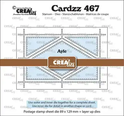 Cardzz stansen no. 467, Postzegelvel Ayle (rechthoek met wyber)