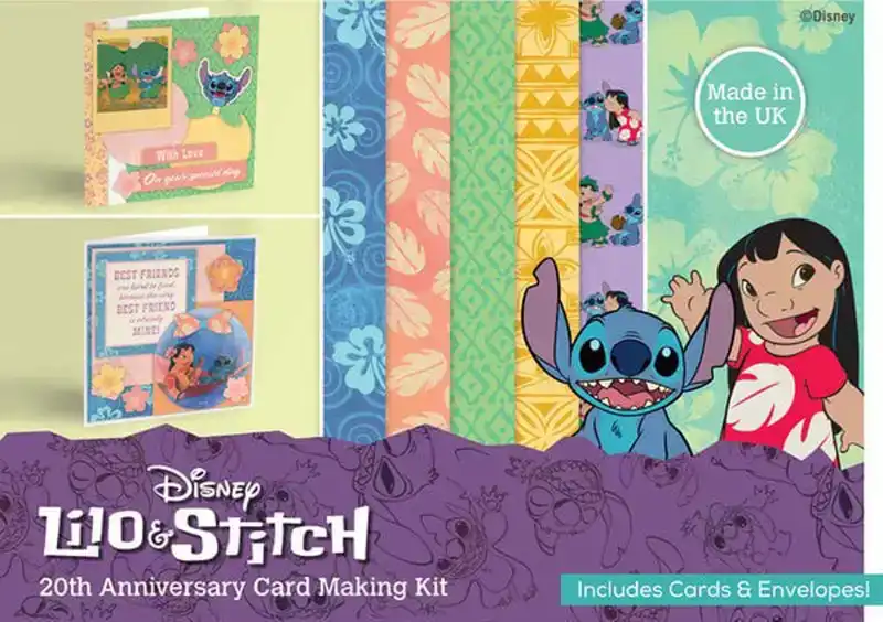 Card Making kit 15 cards Lilo & Stitch 20th anniversary kit