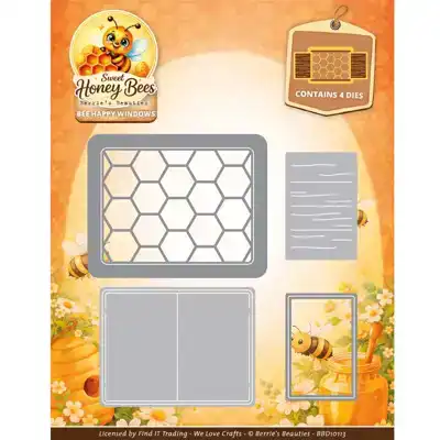 Snijmal Berries Beauties Sweet Honey Bees Bee Happy Windows