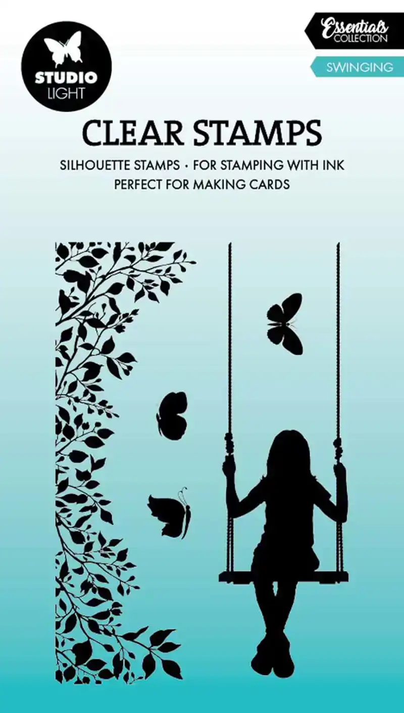 Clear stamp swinging 62 x 93 x 3mm - 5 delig