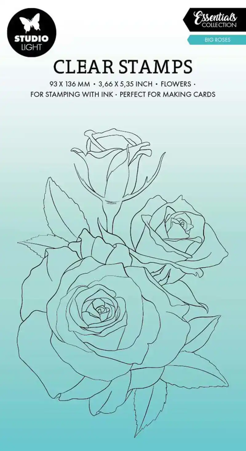 Studio Light clear stamp big roses