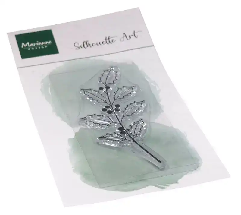 MD Clear Stamp Silhouette Art Holly