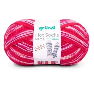 Hot socks como, 4-fach Rood